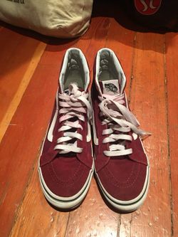 Maroon Hightop Vans W9 M7.5