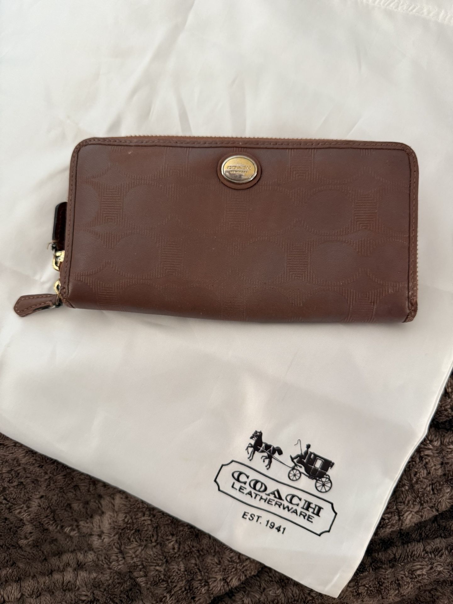 Leather Coach Wallet