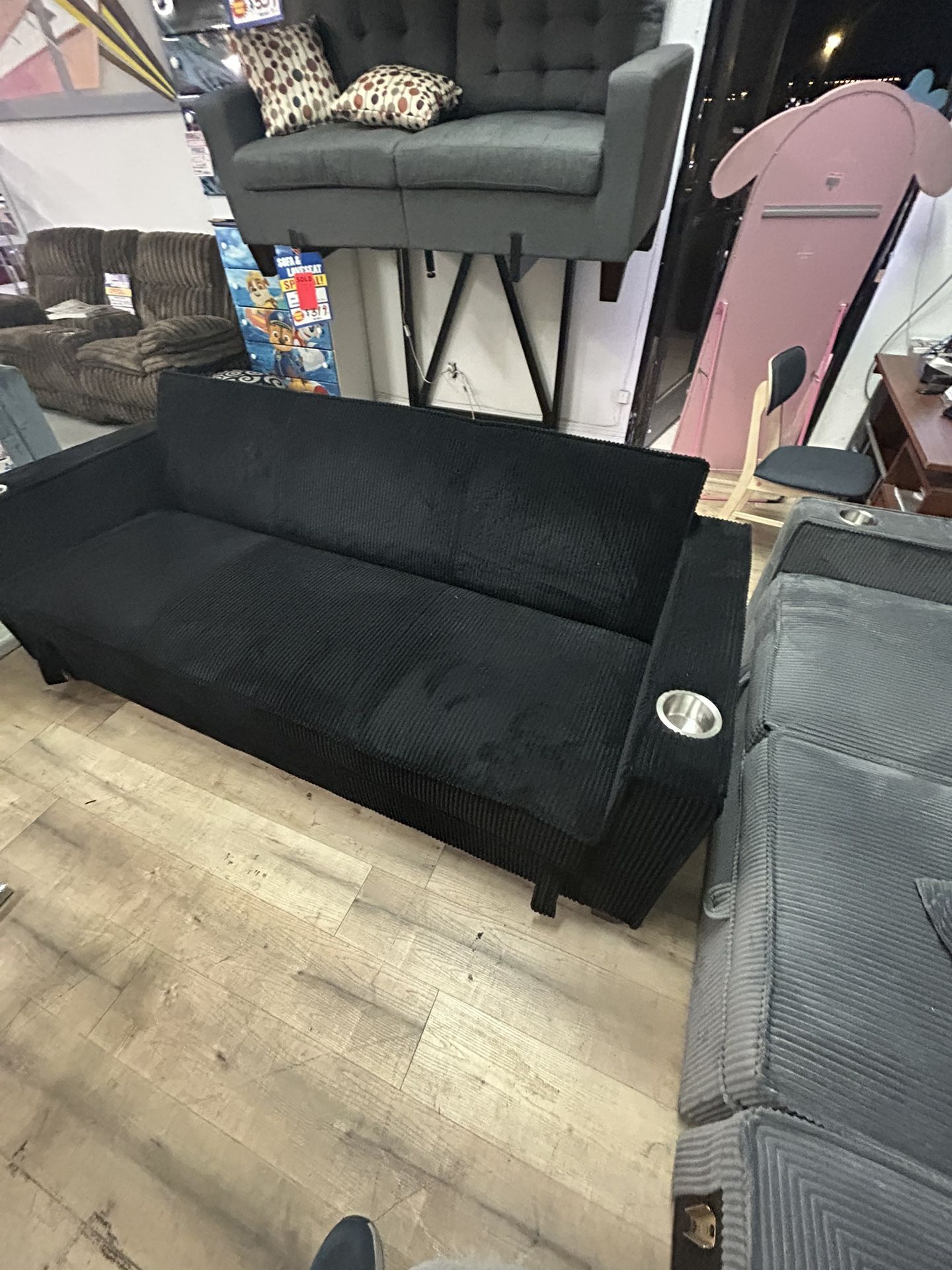 Convertible Sofa. Ed Black/ Financing Available