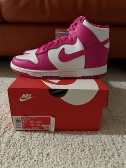 nike dunk high pink prime womens size 7.5 new