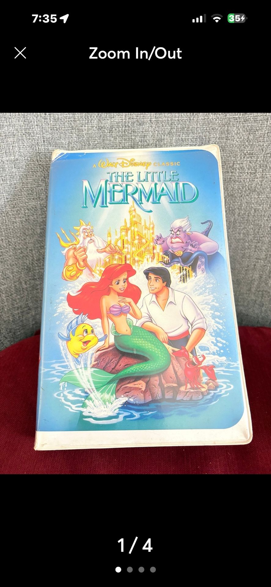 The Little Mermaid/ Home Video (VHS, Clam Shell)