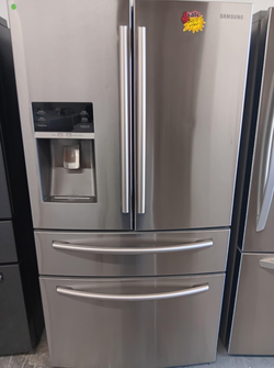 Samsung 4‑Door French Door Fridge – Stainless, Ice/Water Dispenser