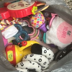 Bags of baby toys