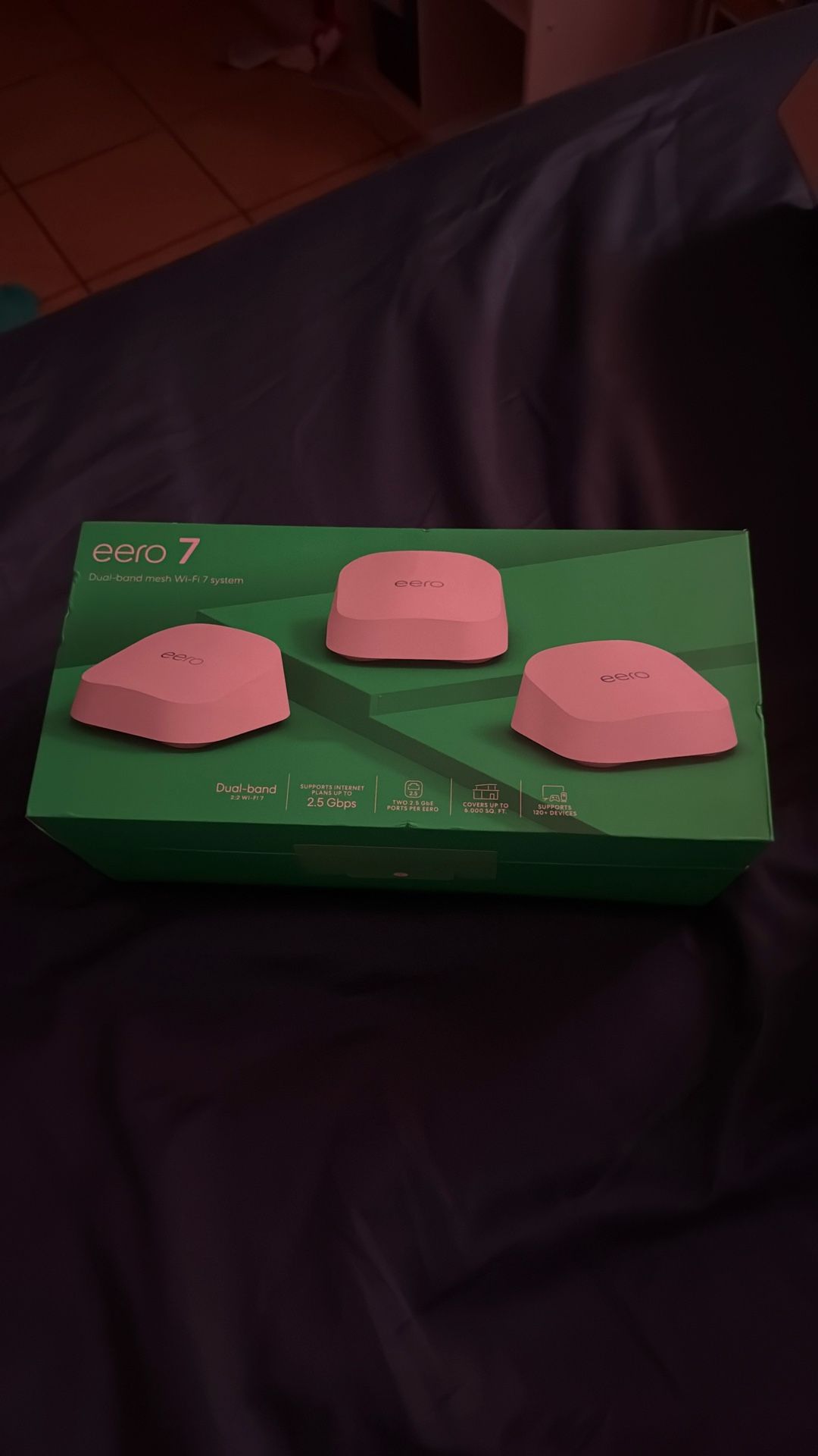 eero - 7 Dual-band Mesh Wi-Fi 7 System (3-pack) - White