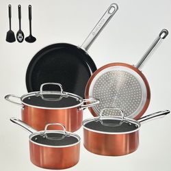 M Melenta 11 Piece Ceramic Nonstick Cookware Set 