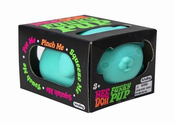 Schylling Nee Doh Funky Pup Squeeze Toy Blue