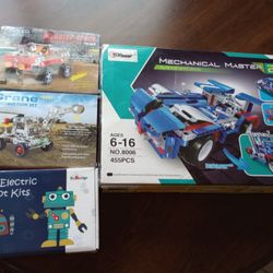 Mechanical Construction Set Crane Monster Truck Electric Robot Building Kit Toys