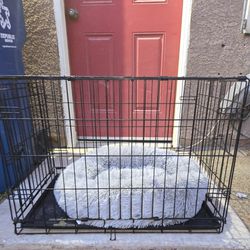 Dog Crate With Dog Bed