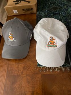 Adidas Miami Hurricanes Baseball Caps – Set of 2