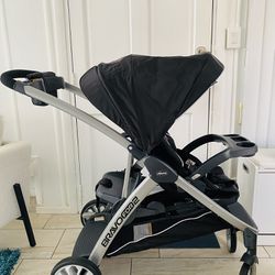 $180  NEW STROLLER. Chicco Bravo For2 Standing/Sitting Double 
