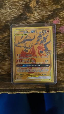 Reshiram&Charizard  GX pokemon card