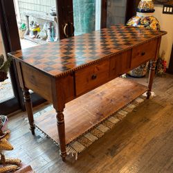 Antique Butcher Table 