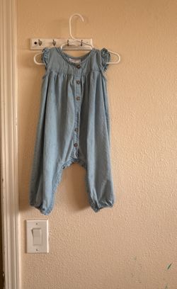 12 Month Denim Romper