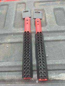 Hex driver Organizer Rails Red and Black – Set of 2