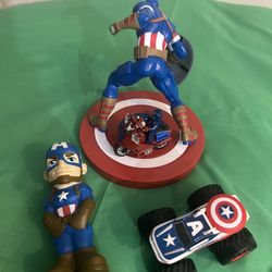 LOT OF 4 CAPTAIN AMERICA 🇺🇸 ITEMS 