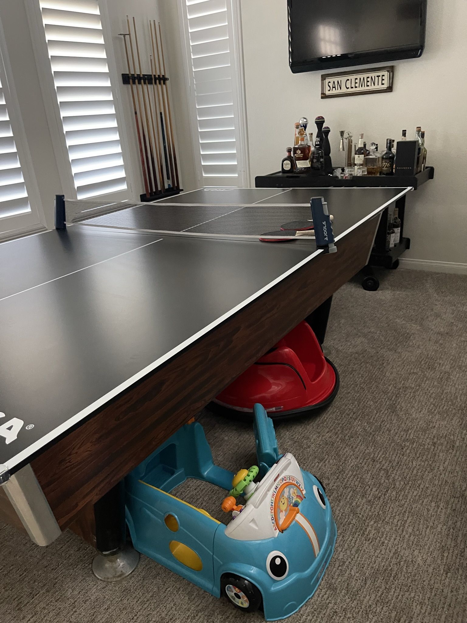 Bar Style Pool Table W/ Ping Pong Topper for Sale in San Clemente, CA