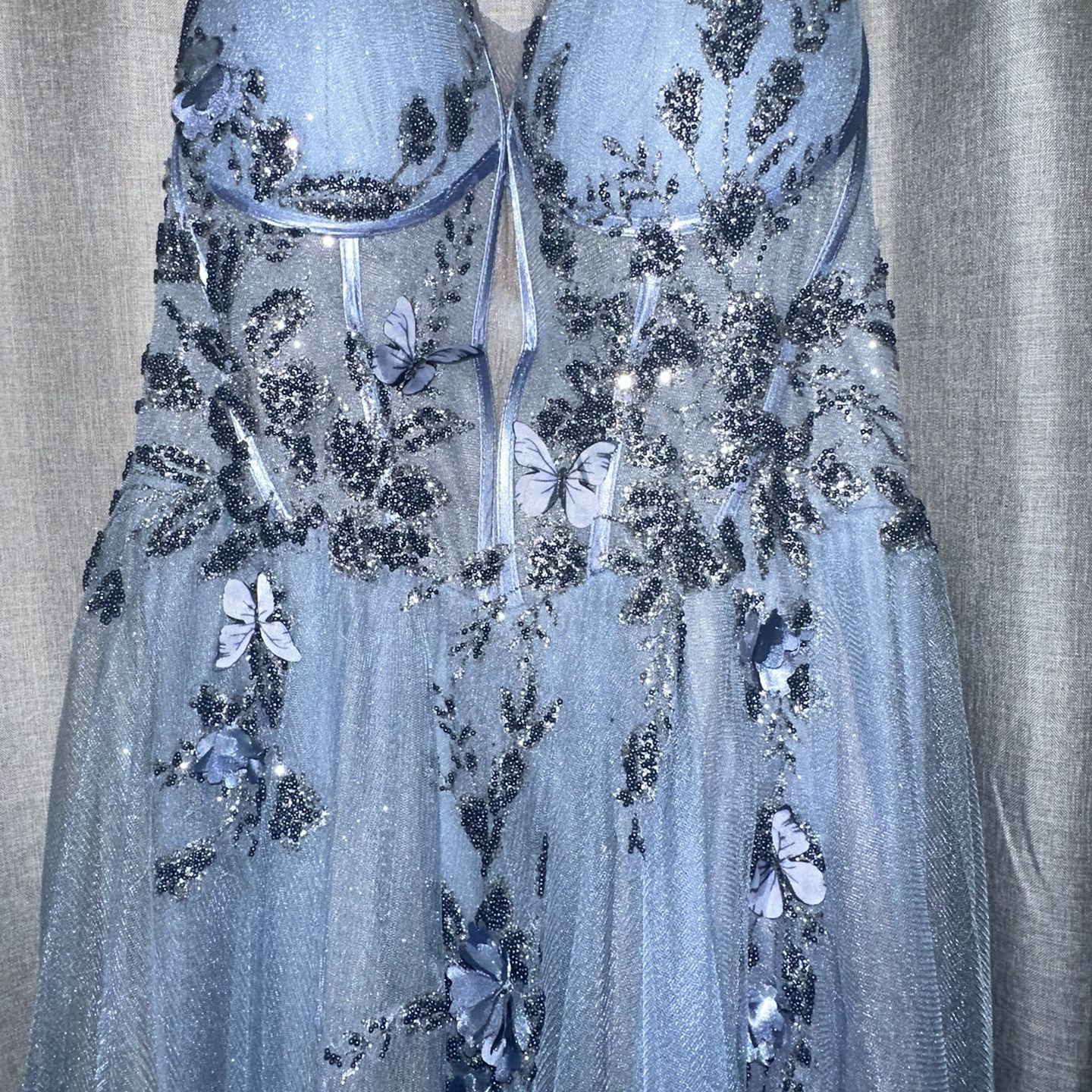  Blue Prom Dress 