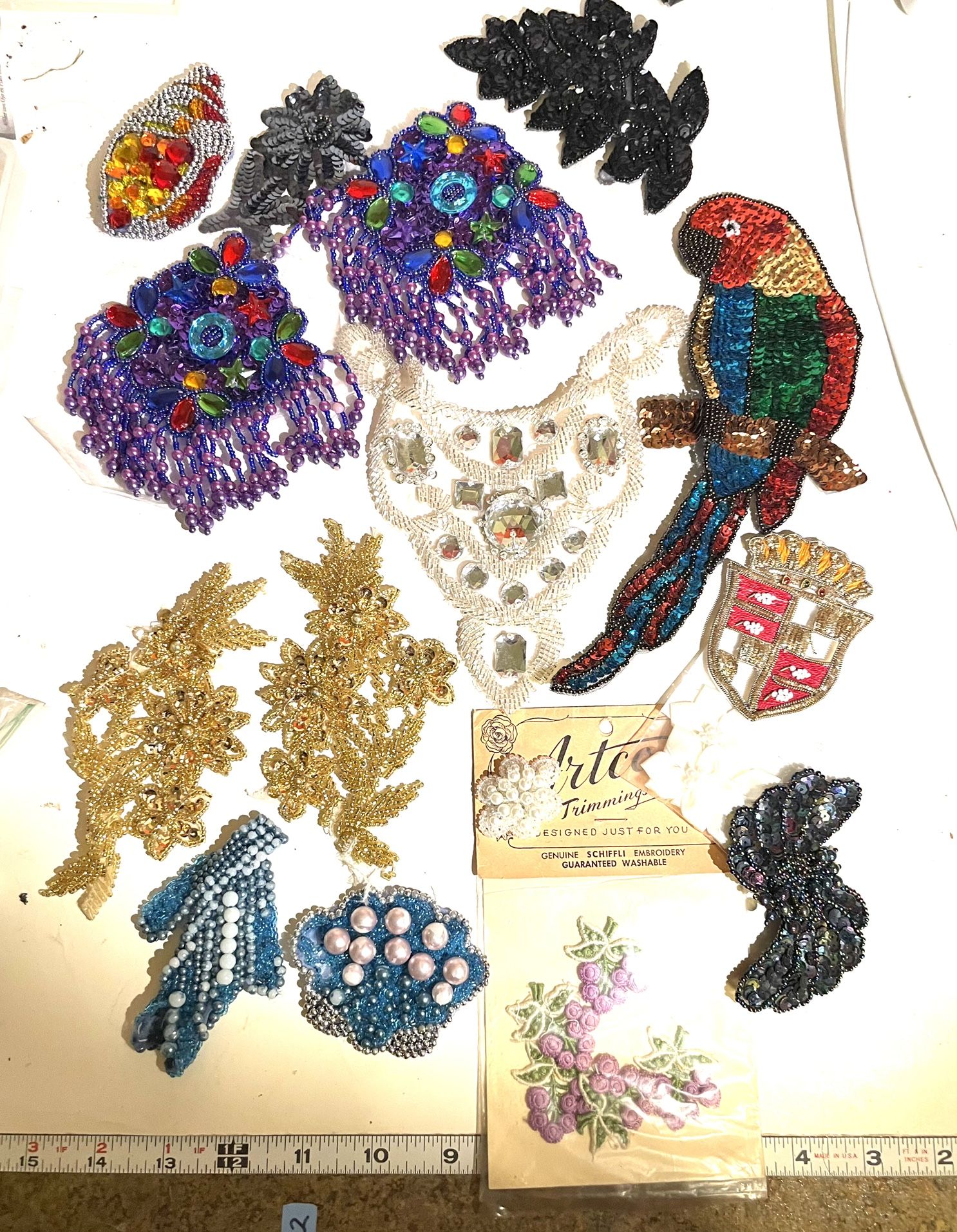 Vintage Sequins Appliqués