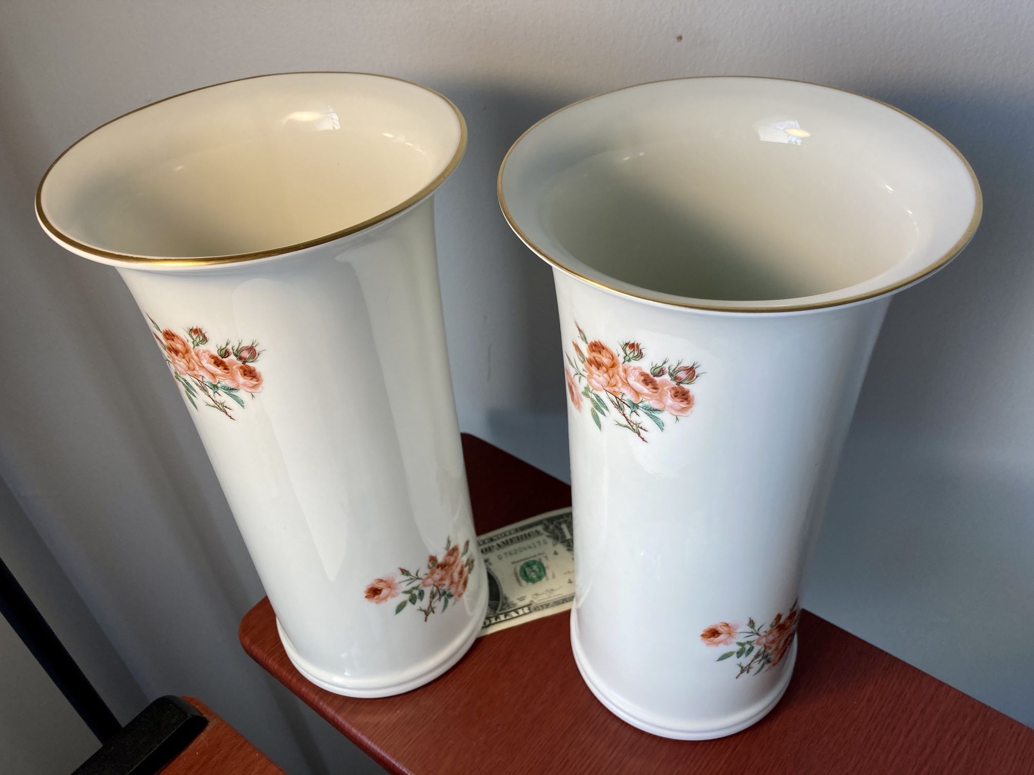 LENOX SPECIAL BRIDESMAID SAXONY VASES