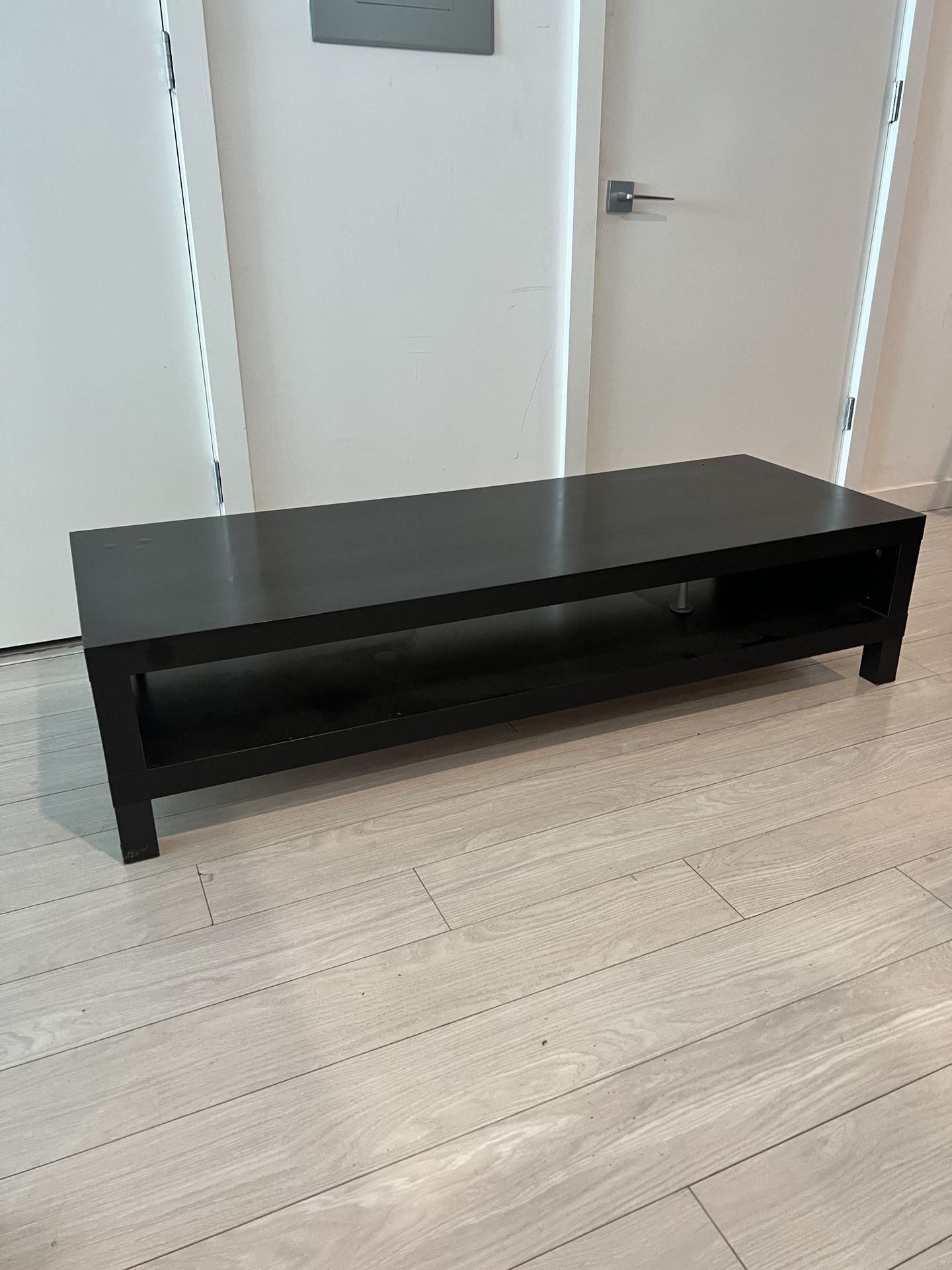 Wood Black Tv Stand Console Table