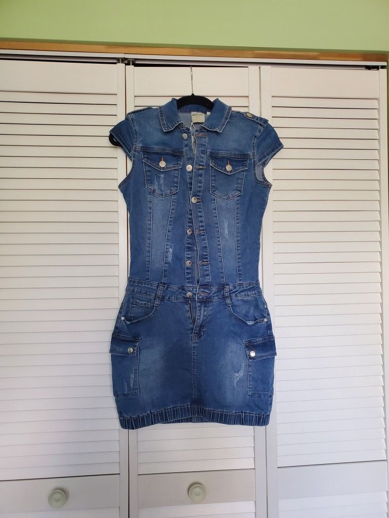 European Boutique Denim Dress