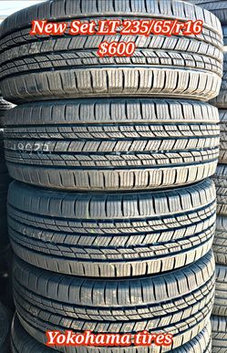 New Set of 4 Yokohama tires LT 235/65/r16 load range E ‼️ free instalation and balance‼️
