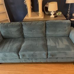 Blue Velvet Couch