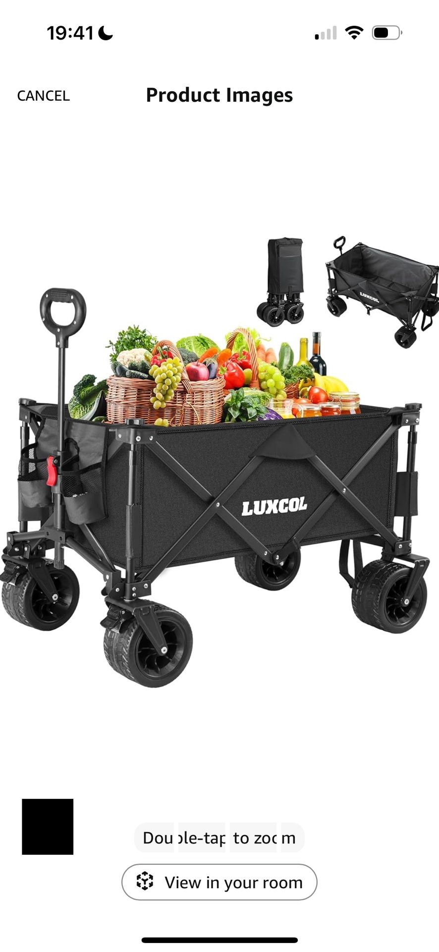 LUXCOL Collapsible Folding Wagon