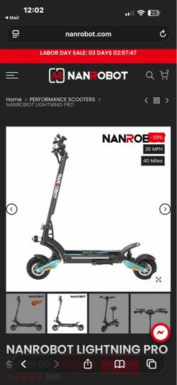 Nanrobot Lightning Pro Electric Scooter