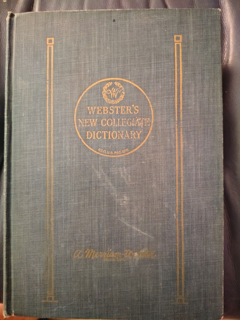 1956 Miriam Webster New International Dictionary Collegiate