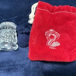Waterford Crystal Thimble from Ireland w/Original Velvet Pouch. Vintage
