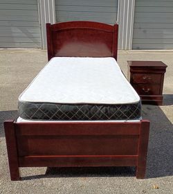 Twin bed and night Stan,