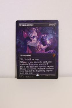 MTG Necropotence (Anime Borderless) - Wilds of Eldraine: Enchanting Tales (WOT)