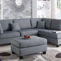 Sectional Sofa + Ottoman