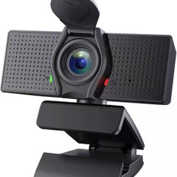  1080P Webcam with Microphone & Privacy Cover, Full HD Web Camera for Computers PC Laptop Desktop, USB Plug and Play, Conference Study Video Calling, 