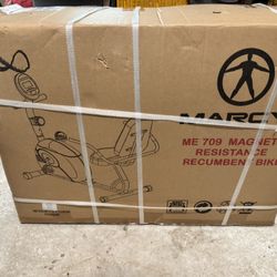 Marcy Recumbent Exercise Bike (ME-709) – New in Box 