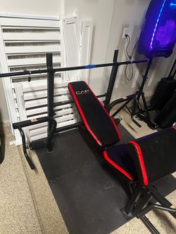 CAP Strength Adjustable Weight Bench with Rack