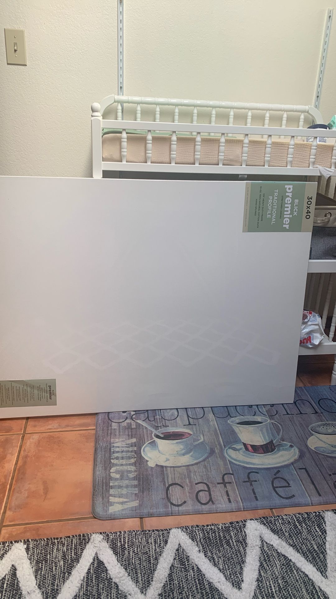 Cotton Stretched Canvas. New Still Wrapped In Plastic
