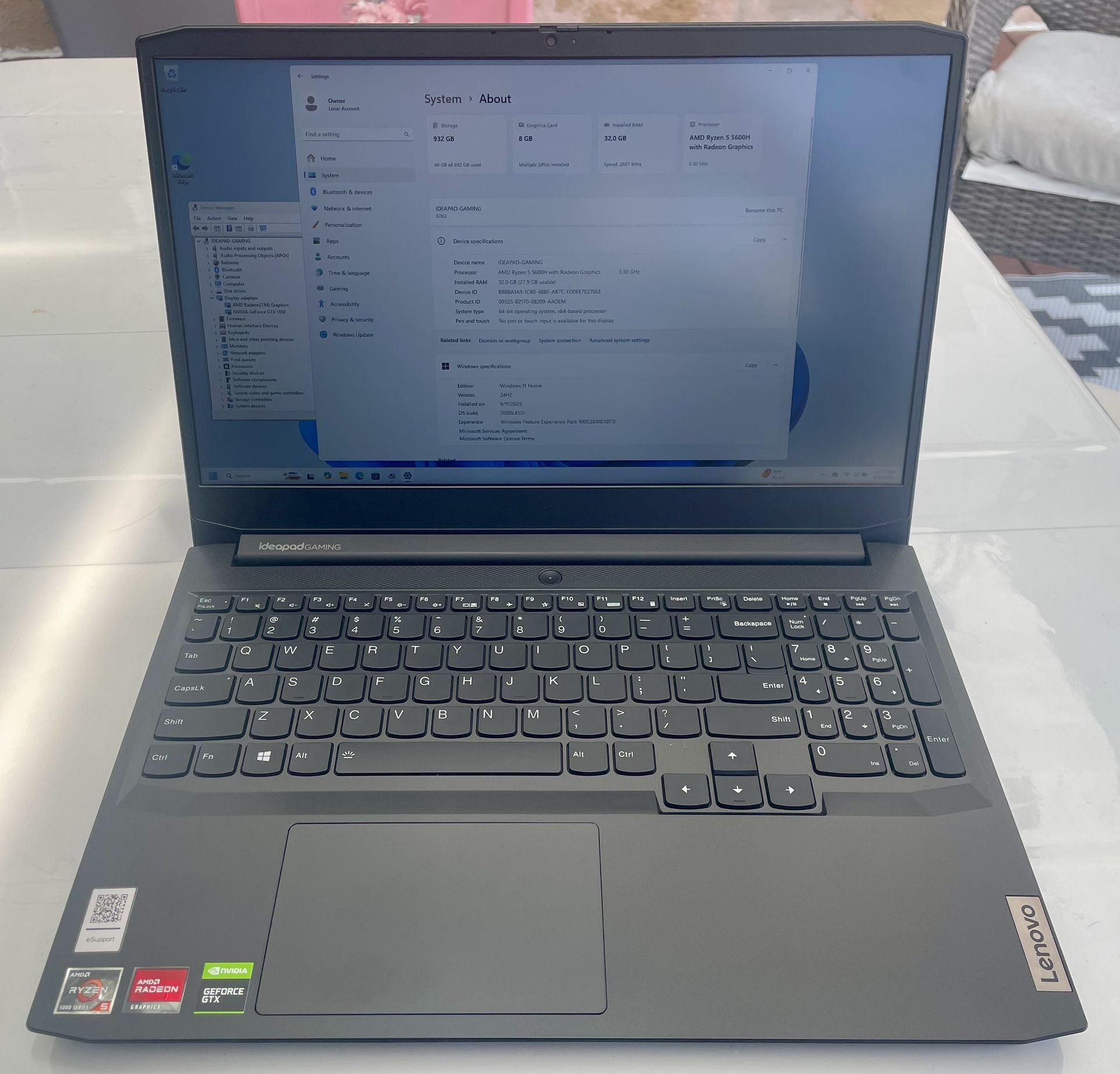 Lenovo Ideapad Gaming 3 Laptop - Upgraded