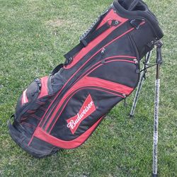 Budweiser Golf Bag/Stand 6-Way Divider Lightweight Carry Bag