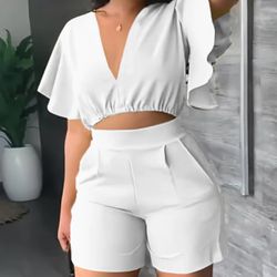 Shorts Outfit Two Piece Set 