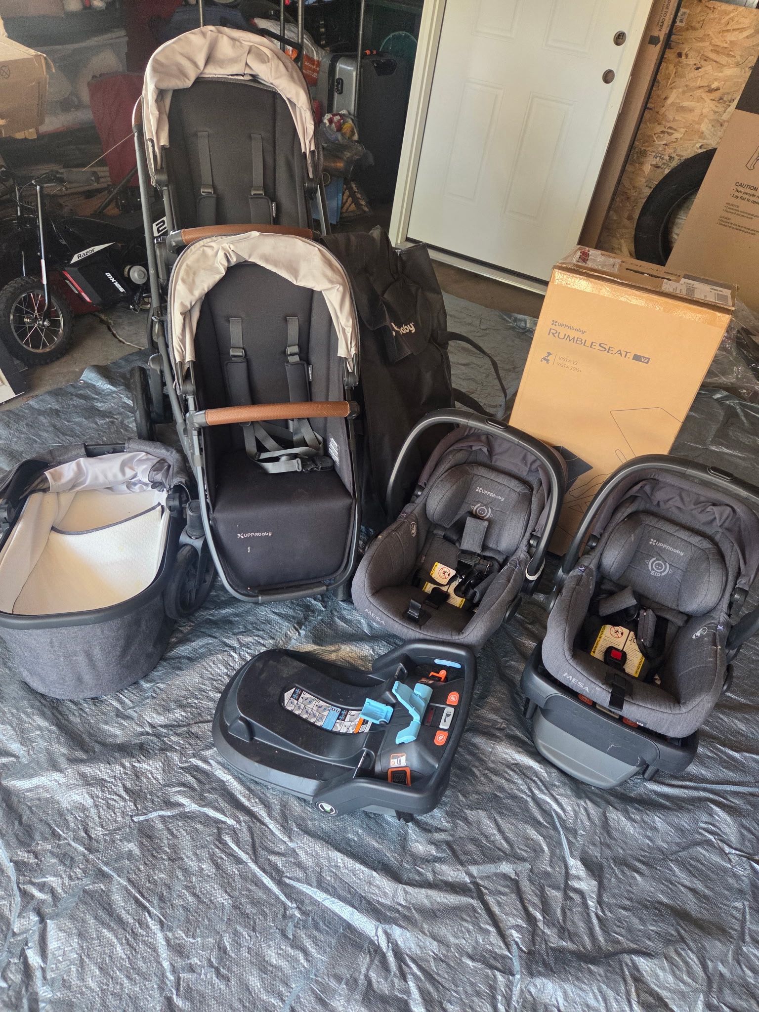 Twin Stroller Car Seat Set - Uppa baby