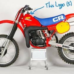 Vintage 1975 to 1984 Honda Fuel Tank Decal Mark/Orange ( 1 NEW Logo)