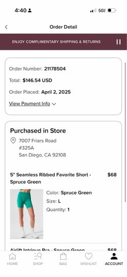 Women alo shorts