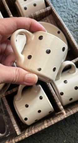 12 pcs Coffee espresso mugs and saucer, $19