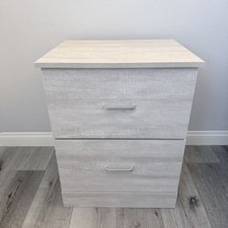 Light Grey Dusty Oak Set Of Nightstands - $60