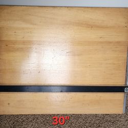Vintage 1960s Mayline Portable Drafting Board w/ Parallel Bar – 30"x24"