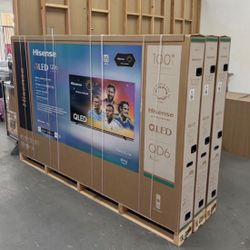 100” Hisense QLED QD6 4K UHD Smart Tv