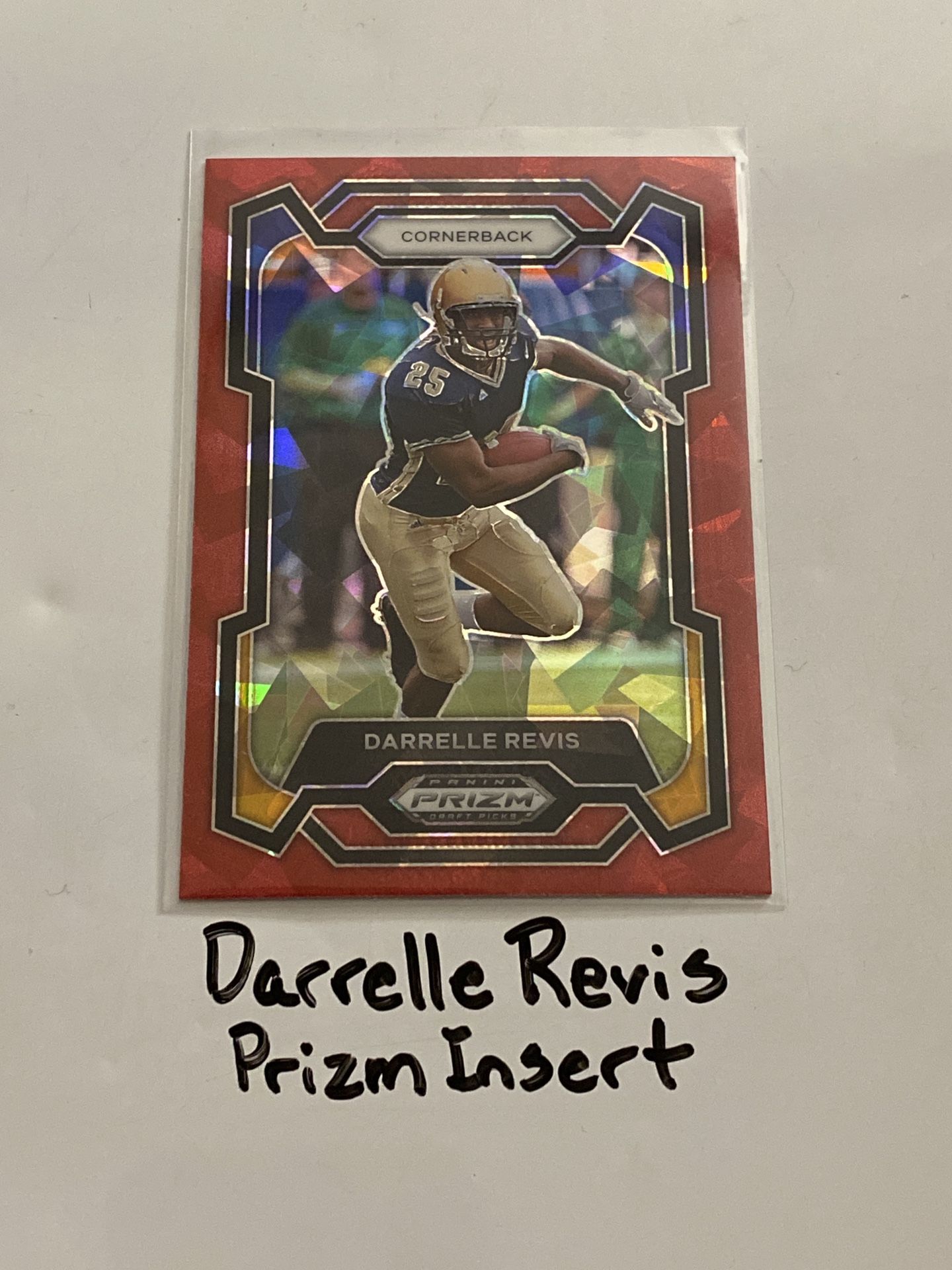 Darrelle Revis New York Jets Hall of Fame CB Prizm Short Print Insert Card. 