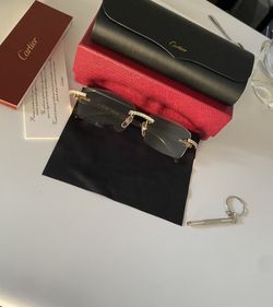 Cartier glasses clear lenses/diamond